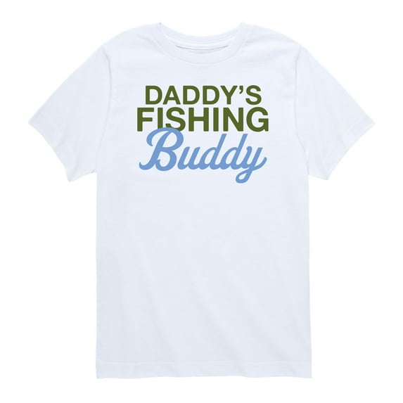Instant Message - Daddy's Fishing Buddy - Toddler And Youth Short Sleeve T-Shirt