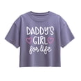 thumbnail image 1 of Instant Message - Daddy's Girl For Life - Youth Girls Boxy T-Shirt, 1 of 5