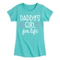 thumbnail image 1 of Instant Message - Daddy's Girl For Life Fitted Short Sleeve Graphic T-Shirt, 1 of 5