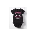 thumbnail image 1 of Instant Message - Daddy's Girl and Mommy's World - Infant Baby One Piece, 1 of 5