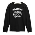 thumbnail image 1 of Instant Message - Daddy's Grilling Buddy - Toddler & Youth Long Sleeve Graphic T-Shirt, 1 of 6