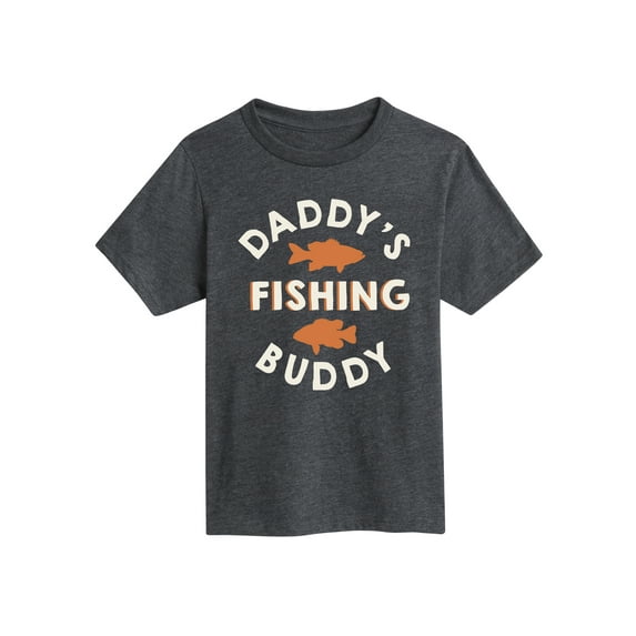 Instant Message - Daddys Fishing Buddy - Youth Short Sleeve Tee