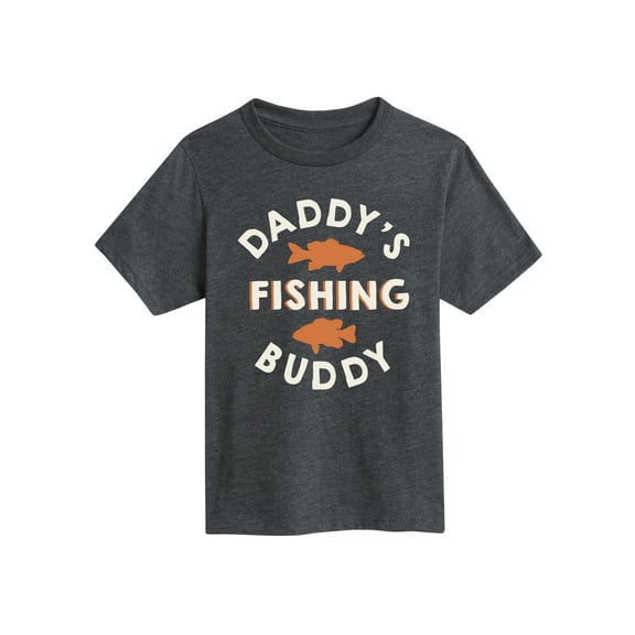 Instant Message - Daddys Fishing Buddy - Youth Short Sleeve Tee