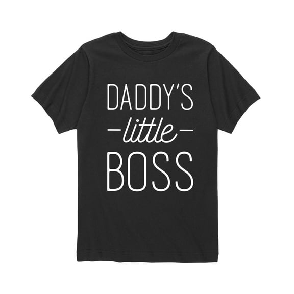 Instant Message - Daddys Little Boss - Mothers Day Fathers Day Gift Youth Short Sleeve Tee
