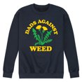 thumbnail image 1 of Instant Message - Dads Against Weed - Men's Crew Neck Fleece Pullover, 1 of 6