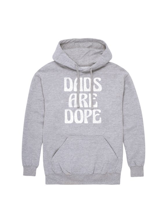 - Dads Are Dope Men's Graphic Fleece Pullover Hoodie