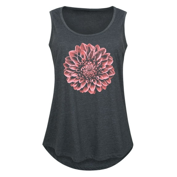 Instant Message - Dahlia Flower - Women's Racerback Tank Top