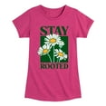 thumbnail image 1 of Instant Message - Daisies Stay Rooted - Toddler & Youth Girls Short Sleeve Graphic T-Shirt, 1 of 6