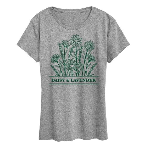Instant Message - Daisy And Lavender - Women's Short Sleeve Graphic T-Shirt