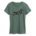 thumbnail image 1 of Instant Message - Daisy Fill Dachshund Women's Short Sleeve Graphic T-Shirt, 1 of 5