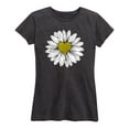 thumbnail image 1 of Instant Message - Daisy Heart Drawing - Women's Short Sleeve Graphic T-Shirt, 1 of 5