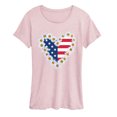 thumbnail image 1 of Instant Message - Daisy Heart USA Short Sleeve Graphic T-Shirt, 1 of 4