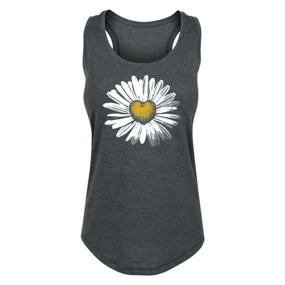 Instant Message - Daisy Heart - Women's Racerback Tank