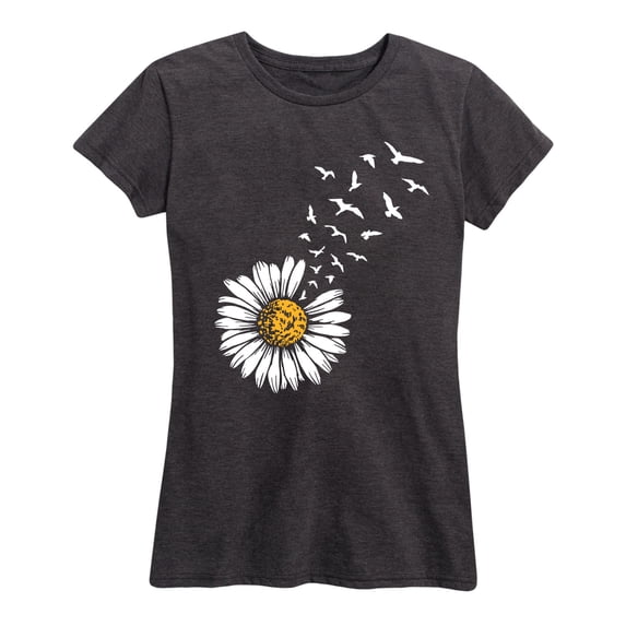 Instant Message - Daisy Turning to Birds - Women's Short Sleeve Graphic T-shirt