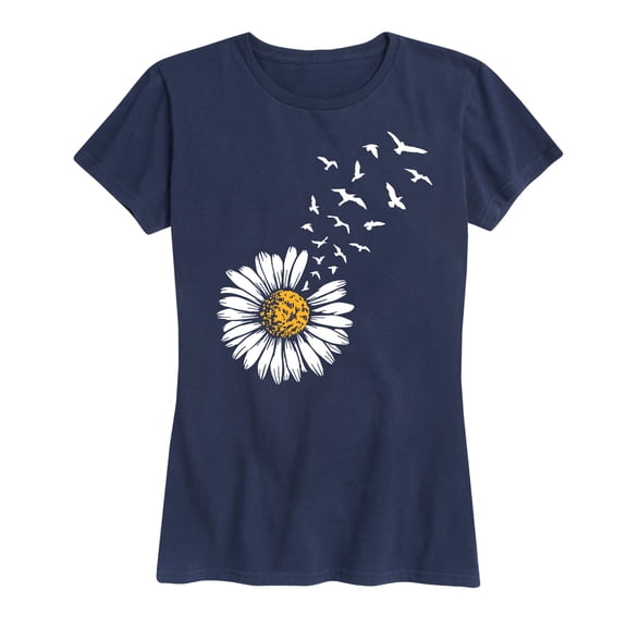 Instant Message - Daisy Turning to Birds - Women's Short Sleeve Graphic T-shirt