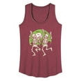 thumbnail image 1 of Instant Message - Dancing Skeletons - Women's Racerback Tank Top, 1 of 6