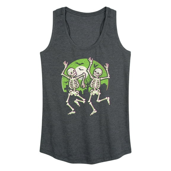 Instant Message - Dancing Skeletons - Women's Racerback Tank Top