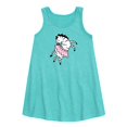 thumbnail image 1 of Instant Message - Dancing Zebra - Girls Aline Dress, 1 of 4