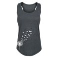 thumbnail image 1 of Instant Message - Dandelion Birds Bottom Side - Women's Racerback Tank, 1 of 5