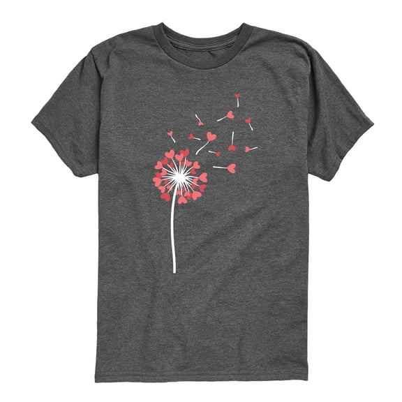 Instant Message - Dandelion Hearts - Youth Boys Short Sleeve Graphic T-Shirt