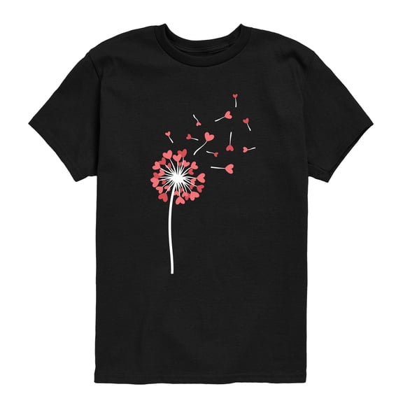 Instant Message - Dandelion Hearts - Youth Boys Short Sleeve Graphic T-Shirt
