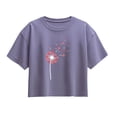 thumbnail image 1 of Instant Message - Dandelion Hearts - Youth Girls Boxy T-Shirt, 1 of 5
