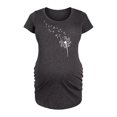 thumbnail image 1 of Instant Message - Dandelion Seeds - Maternity Scoop Neck Tee, 1 of 5