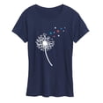thumbnail image 1 of Instant Message - Dandelion With Stars Short Sleeve Graphic T-Shirt, 1 of 5