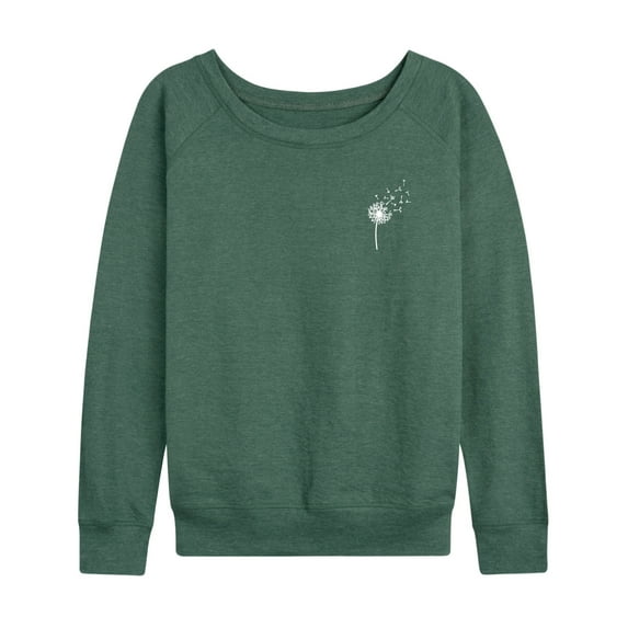 Instant Message - Dandelion - Women's Lightweight French Terry Long Sleeve Shirt