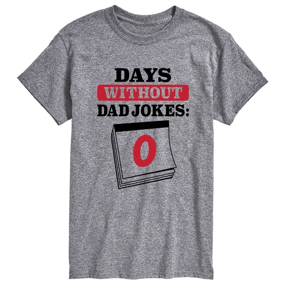 Instant Message - Days Without Dad Jokes Short Sleeve Graphic T-Shirt