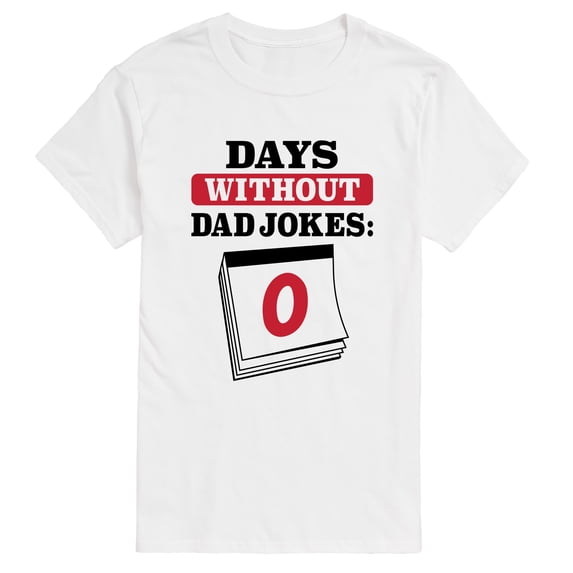 Instant Message - Days Without Dad Jokes Short Sleeve Graphic T-Shirt
