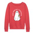thumbnail image 1 of Instant Message - Dead Inside Caffeinated Ghost - Women's Lightweight French Terry Pullover, 1 of 1