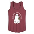 thumbnail image 1 of Instant Message - Dead Inside Caffeinated Ghost - Women's Racerback Tank Top, 1 of 5