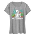thumbnail image 1 of Instant Message - Dead Inside Loves Plants - Women's Short Sleeve Graphic T-Shirt, 1 of 6