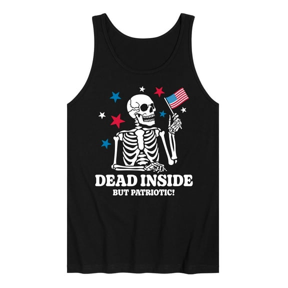 Instant Message - Dead Inside Patriotic - Men's Jersey Tank Top