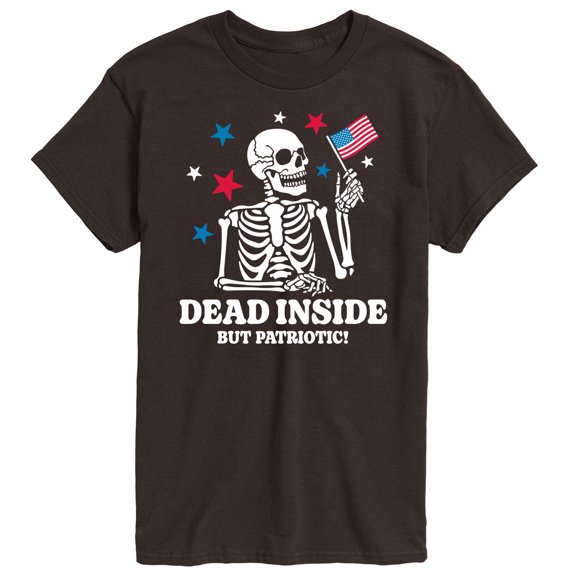 Instant Message - Dead Inside Patriotic - Men's Short Sleeve Graphic T-Shirt