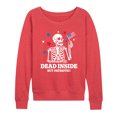 thumbnail image 1 of Instant Message - Dead Inside Patriotic - Women's Lightweight French Terry Pullover, 1 of 1