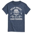 thumbnail image 1 of Instant Message - Dead Inside Until I Go Fishing - Men's Short Sleeve Graphic T-Shirt, 1 of 6