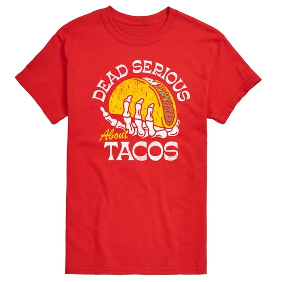 Instant Message - Dead Serious About Tacos - Men's Short Sleeve Graphic T-Shirt
