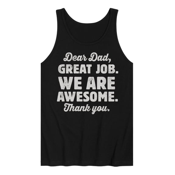 Instant Message - Dear Dad Great Job  - Men's Jersey Tank Top