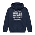 thumbnail image 1 of Instant Message - Dear Dad Great Job  - Men's Pullover Hooded Fleece Sweatshirt, 1 of 5