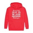 thumbnail image 1 of Instant Message - Dear Dad Great Job  - Men's Pullover Hooded Fleece Sweatshirt, 1 of 6