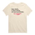 thumbnail image 1 of Instant Message - Dear Math I Cant Solve All Your Problems Short Sleeve Graphic T-Shirt, 1 of 4