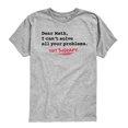 thumbnail image 1 of Instant Message - Dear Math I Cant Solve All Your Problems Short Sleeve Graphic T-Shirt, 1 of 5
