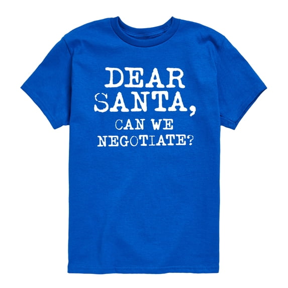 Instant Message - Dear Santa Can We Negotiate Short Sleeve Graphic T-Shirt