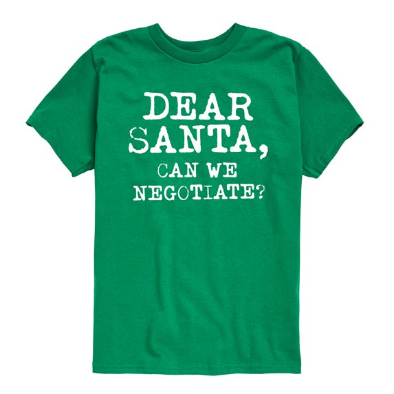 Instant Message - Dear Santa Can We Negotiate Short Sleeve Graphic T-Shirt