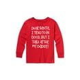 thumbnail image 1 of Instant Message - Dear Santa Tried To Be Good - Youth Long Sleeve Tee, 1 of 5
