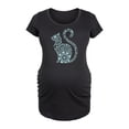 thumbnail image 1 of Instant Message - Decorative Cat - Maternity Scoop Neck Tee, 1 of 5