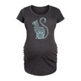 thumbnail image 1 of Instant Message - Decorative Cat - Maternity Scoop Neck Tee, 1 of 5