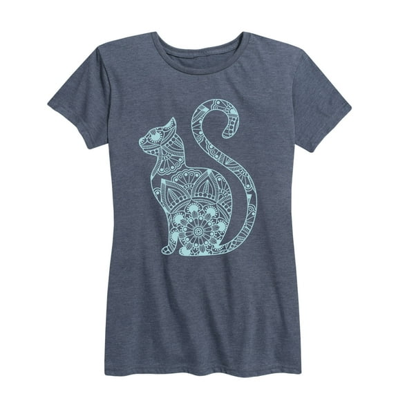 Instant Message - Decorative Cat - Women's Short Sleeve Graphic T-shirt